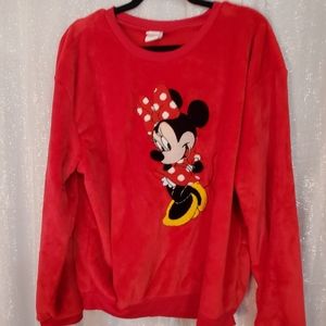 Minnie Mouse fuzzy sweatshirt XXL